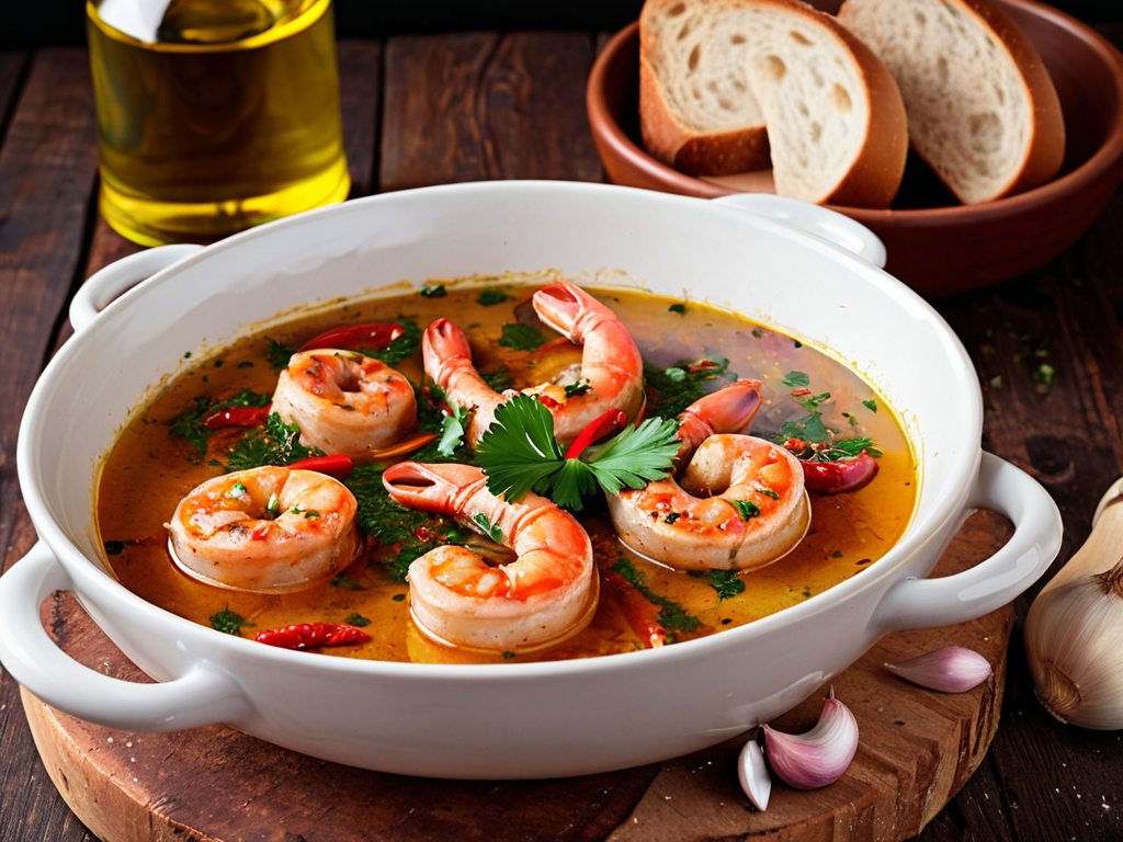 Креветки по-андалузски (Gambas al ajillo)