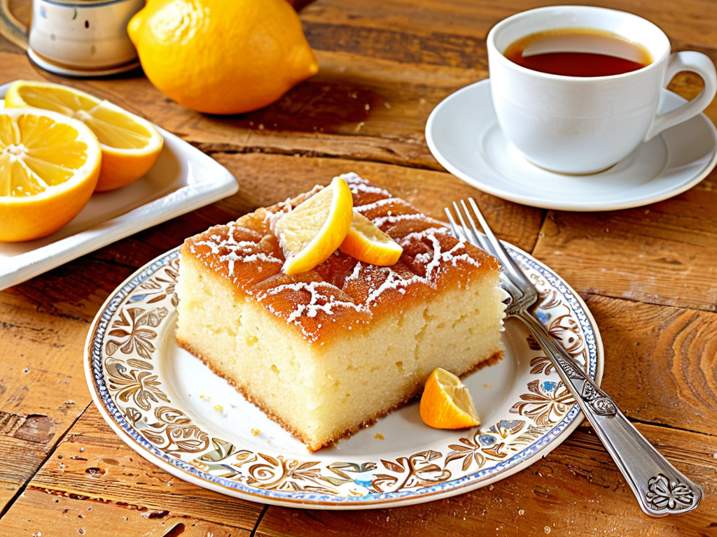 Галопита (Греческий манный пирог с сиропом)