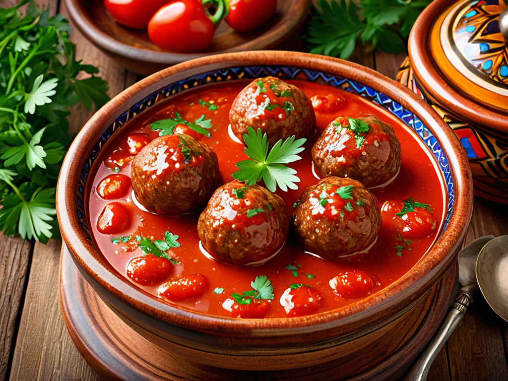 Кёфте с овощами