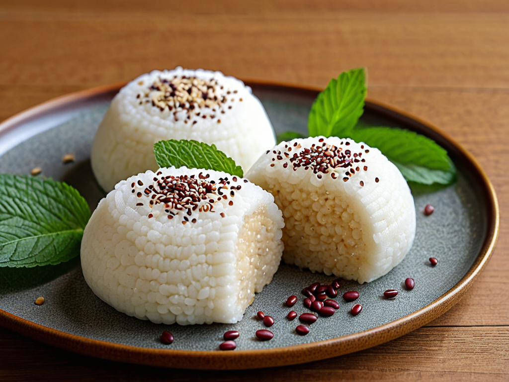 Пунткок (корейский кекс с красной фасолью)