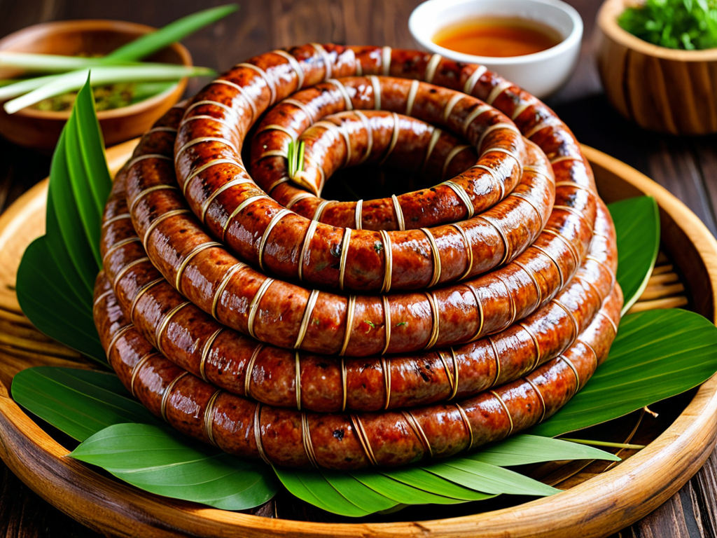 Сай Оа (Северная тайская колбаса с травами)