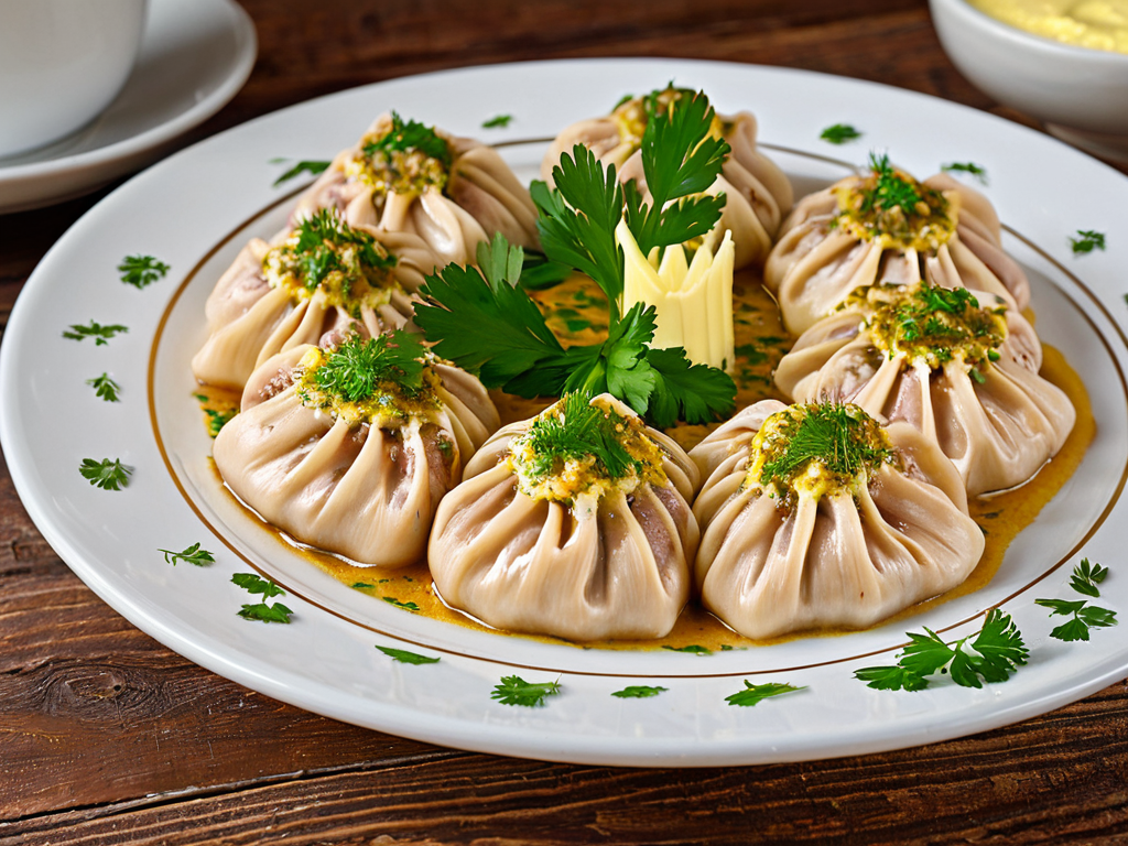 Манты классические с сочным мясом и тонким тестом
