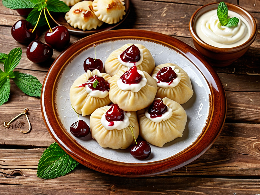 Вареники с вишней — сочные и нежные, как у бабушки