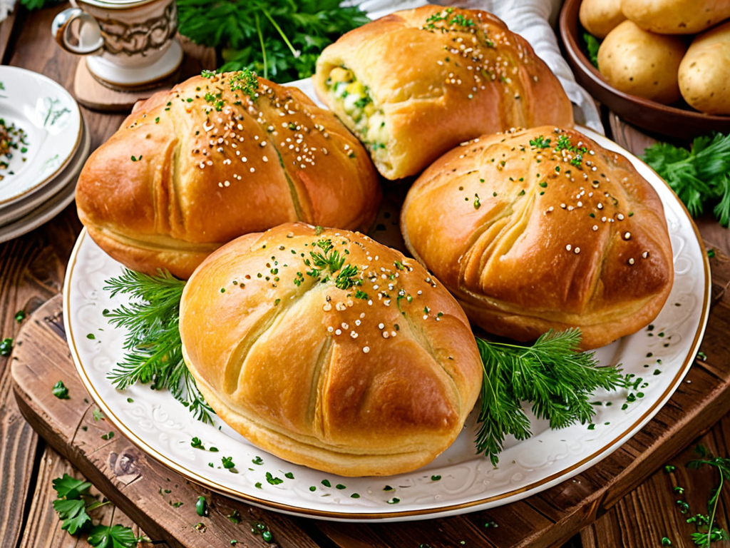 Жареные пирожки с картошкой — мягкое дрожжевое тесто и нежная начинка