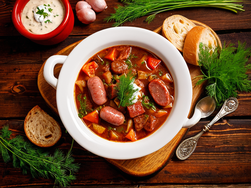 Сборная мясная солянка — сытный обед для всей семьи